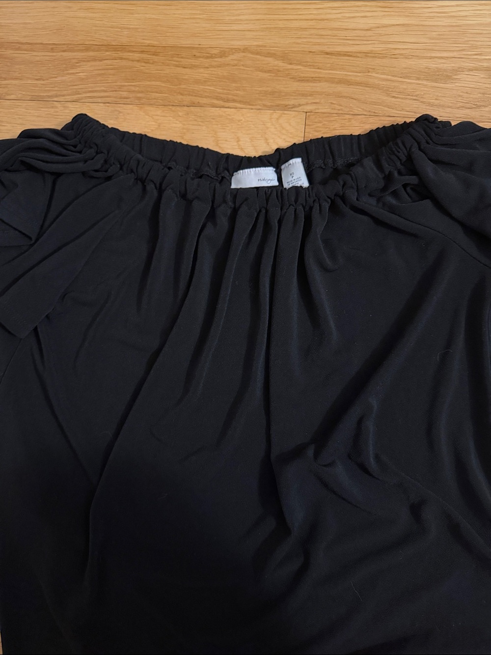 Halogen Black Off-Shoulder Ruffle Tunic - Picture 5 of 5